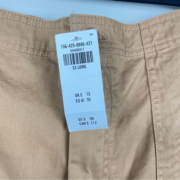 Abercrombie & Fitch Cargo Pants Mens 33 Long Straight Leg Tan Brown Outdoor - Picture 4 of 8